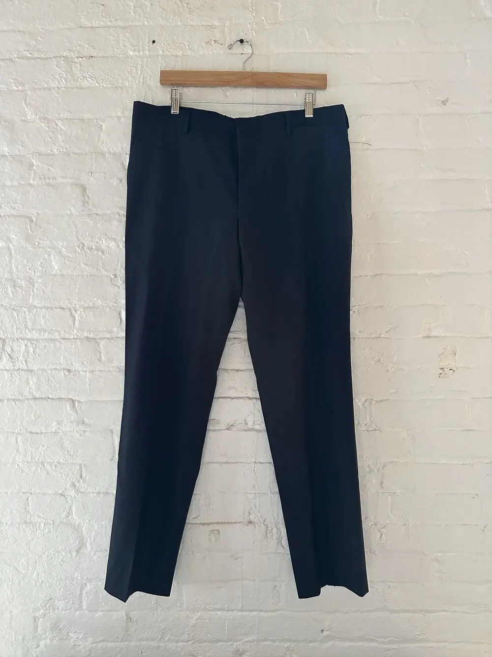 Prada Pinstriped Wool Trousers